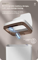 Bandeja De Basura Inteligente Para Baño Y Cocina Con Sensor Automático Recipiente Ecológico De Plástico Resistente Al Agua Para Cocina Y Toilette - details 1