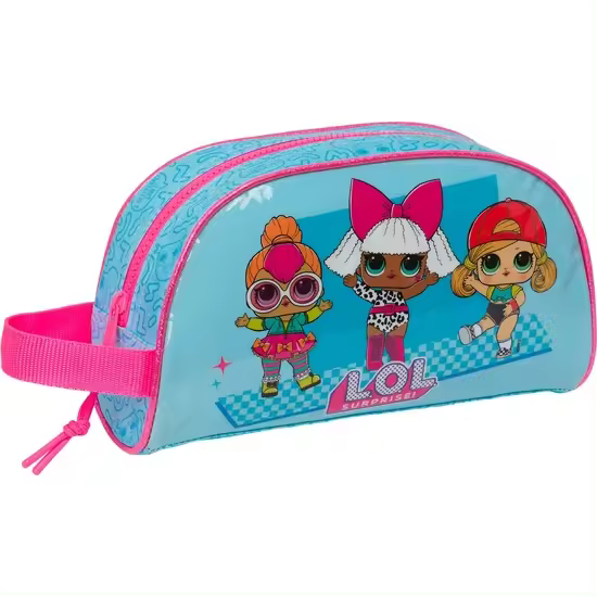 SAFTA  NECESER ADAPT. A CARRO LOL SURPRISE! "DIVAS" - Neceser Material Resistente y Fácil de Limpiar - Neceser porta Objetos Compartimientos con Cremallera - Neceser Diseño Único y Licencia Oficial By LOL SURPRISE! "DIVAS" - 1