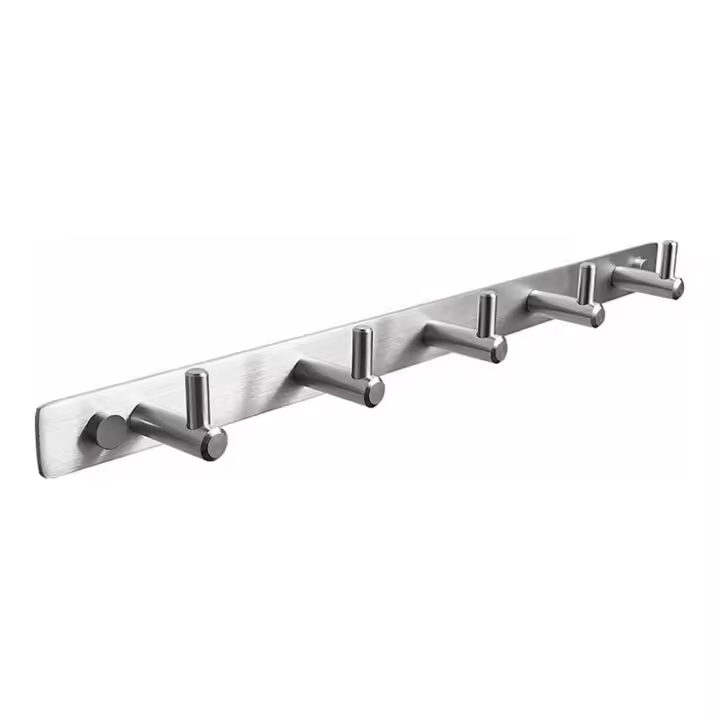 Ganchos de pared para albornoz, toalla, baño, colgador de inodoro, ropa, abrigo, toallero de acero inoxidable - 1