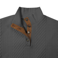 Ropa de primavera y otoño para hombre, talla europea, gran oferta, suéter informal de manga larga con cuello alto para hombre, suéter jacquard para exteriores - details 41