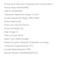 Termómetro Y Higrómetro Inteligente XIAOMI Mijia Bluetooth 3 Digital Sin Fuerza Con Aplicación Mijia Medición De Temperatura Y Humedad - details 17
