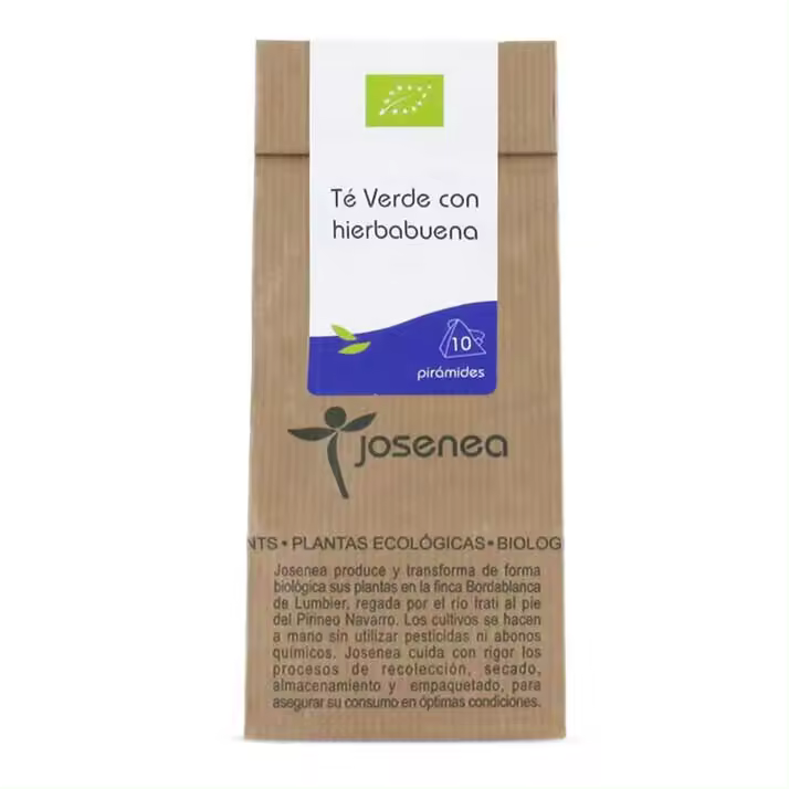 Josenea Josenea Infusión 10 Piramides Te Verde Con Hierbabuena Bio - 1