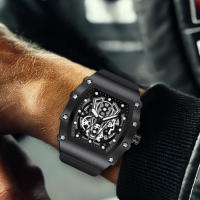 Reloj De Cuarzo Para Hombre Con Correa Negra Deportivo Y Casual Con Calendario Reloj De Pulsera Moda Y Comodidad - details 3