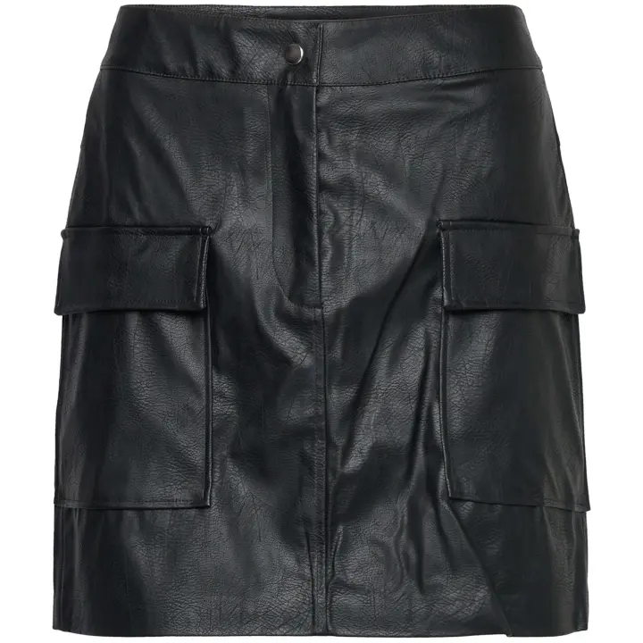 Falda Only Vera Faux Leather Skirt Cc Otw - 1