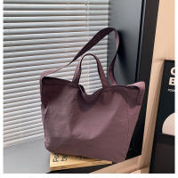 Bolso De Hombro Para Mujer De Lona Gran Capacidad Estilo Literario Ligero Y Sencillo Bolso Cruzado Con Manija De Viaje - details 35