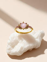 Encanto Anillo de diamante completo de circonita cuadrada superllamativas de lujo con luz de viento europea y americana, anillo ajustable con personalidad simple para mujer - details 8