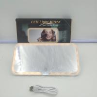 Espejo De Mano Para Coche Con LED Y Ajuste Tridimensional Espejo De Maquillaje Para Mujer Ultrafino Visera Solar De Coche - details 4