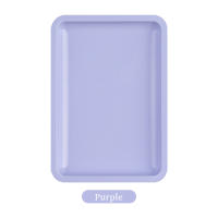 Plato De Almacenamiento De Cosméticos De Acero Inoxidable Cuadrado Para Arte De Uñas Y Manicura Con Tweezers Cuchillas Y Bolígrafos Contenedor De Dishes Para Uñas Falsas - details 9