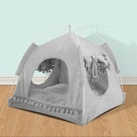 Casa De Gato Plegable Tent Para Perro Cama De Gato Para Gatitos Caja De Algodón Dulce Princesa Kennel Para Mascotas Hogar - details 7