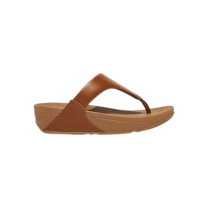 Fitflop LULU Leather Toe-Post Tan - 1