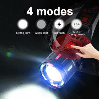 Linterna Frontal LED Recargable De Mayor Potencia Para Camping Caza Y Senderismo Antigolpes Impermeable Con Luz LED De Alta Eficiencia - details 4