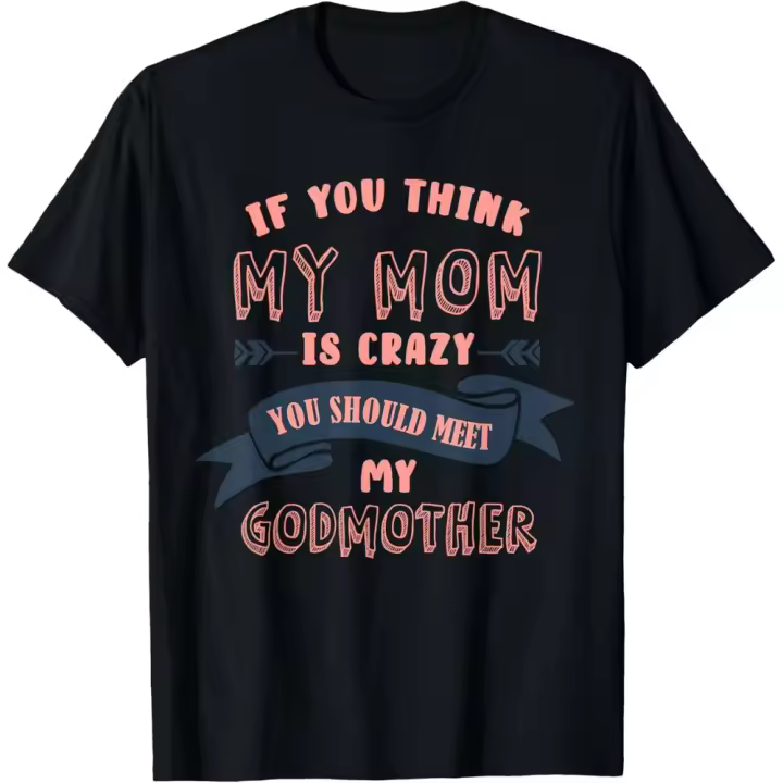Camiseta de Manga Corta, 100% Algodón, Ropa Unisex para Hombres y Mujeres en 5 Tallas, Camiseta Negra, Cuello redondo con estampado. - 1