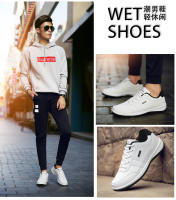 Zapatos Casuales Para Hombre PU Cuero Ligeros Y Cómodos Deportivos Al Aire Libre Con Cordones Moda Transversal - details 14