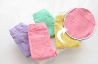 Pantalones De Niñas Moda Primavera Verano Colores Caramelo Pantalones De Lápiz Para Niños Niñas Coton Y Poliéster Talla Media - details 7