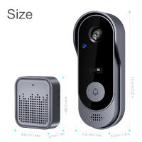 Bolín De Puerta Inalámbrico Con Cámara WIFI HD Exterior Seguridad Vídeo Intercomunicador IR Nocturno Tuya Pack De Video Doorbell - details 6