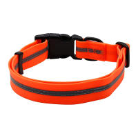 Collar De Perro PVC Impermeable Y Anti-Olor Durable Ajustable De Poliéster Suave Con Rayas Reflectantes S/M/L Para Todas Las Estaciones - details 4