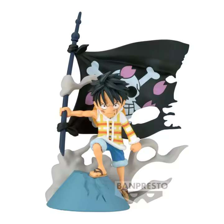 Figura Monkey D Luffy WCF Log Stories One Piece 8cmFigura  Coleccionable - Idea de Regalo- Mercancia Oficial - Juguetes para Niños y Adultos - Movies Fans - Muñeco para Coleccionistas y Exposición - 1
