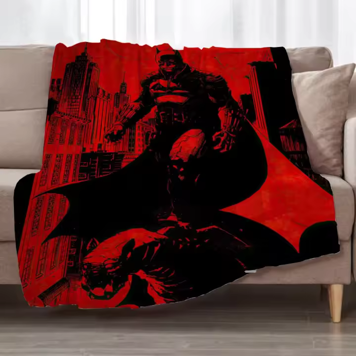 Manta Boho Batman Seda Delgada 150x200 Decorativa Para Sofa Y Playa Antipelusa Portátil De Poliéster Para Interior Del Hogar - 1