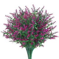 1 Pieza Flores Artificiales De Lavanda Falsa Resistente Al UV Plantas Decorativas De Plástico Para Exterior Decoración De Eventos - details 0