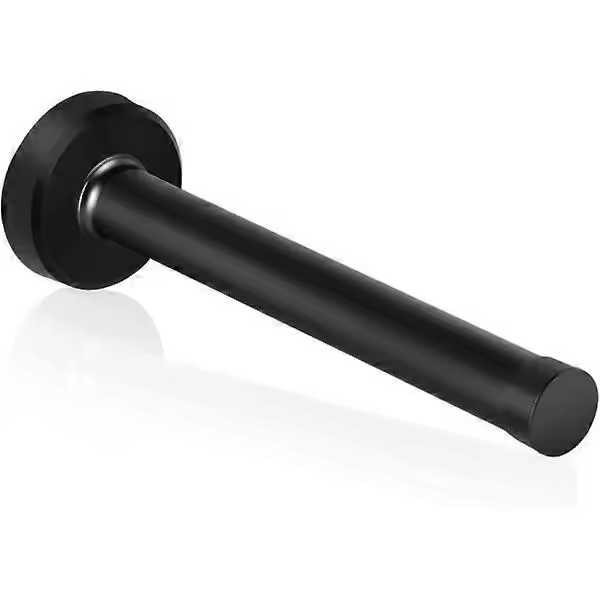 Tope de Puerta de 150mm/6 pulgadas de largo, Negro, Tope de Puerta montado en la pared, Tope de Puerta Moderno y duradero de Maple inoxidable - 1
