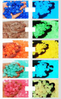 100Pcs Decoraciones De Piedra Noctilucentas Artificiales Para Acuario Jardín Vaso 13x17cm Resina Colorida Lumínescente Decoración Para Pared - details 6