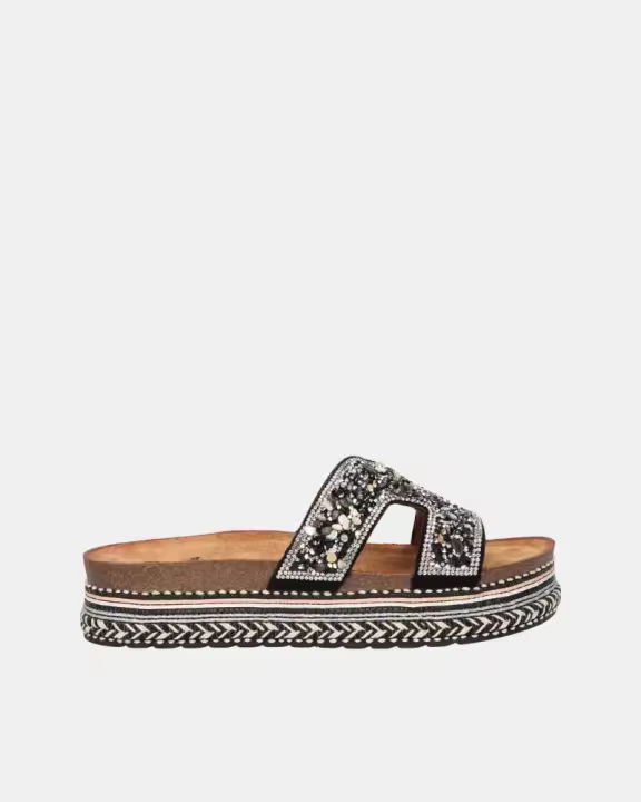 Sandalias LA STRADA Abiertas Mujer Negro 2481197 - 1