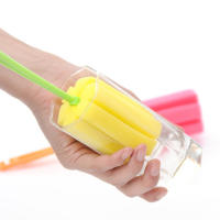 Limpieza De Casa Y Cocina 3pcs Cepillo De Limpieza Con Mango Largo Herramienta De Limpieza Para Botellas Y Cristales Accesorios De Limpieza Con Esponja - details 3