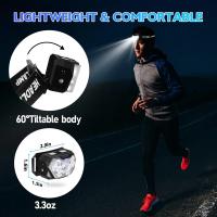 Lámpara Frontal LED Ultra Brillante 2000LM 9 LEDs Recargable USB C 10 Modos Impermeable Con Sensor De Movimiento Para Ciclismo Camping Senderismo - details 14