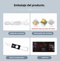 TECLADO MECÁNICO GAMING REDRAGON KS82-B USB RGB 82 TECLAS Layout Hot-Swap Compacto Para PC Laptop Conexión Wired Multicolor - details 11