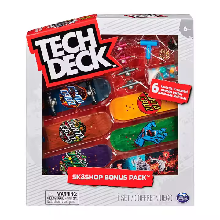 Spin Master Tech Deck Monopatín Dedo Bonus Pack - Modelos Surtidos - 1