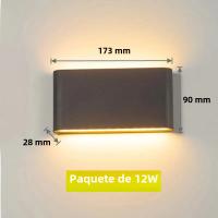 Lámpara LED impermeable para exteriores, luz de pared IP65 para porche, jardín e interior, decoración del hogar, dormitorio, sala de estar, iluminación - details 2