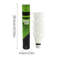 Juego De 12 Badminton Shuttlecocks De Pluma De Ganso Profesionales Para Entrenamiento Deportes De Badminton Uso Interior Y Exterior - details 9
