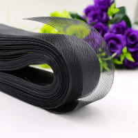 Cepillo De Pelo De Poliéster Rígido 50 Yardas Para Costura De Vestidos De Novia Y Baile Ancho 4.5 Mm Accesorios De Vestido Formal - details 5