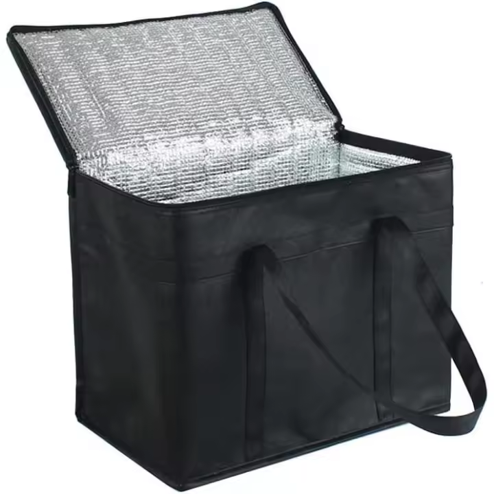 Bolsa térmica grande de 30 l, bolsa térmica para entrega de alimentos, bolsa térmica para picnic, almuerzo, nevera plegable para acampar, barbacoas y compras. - 1