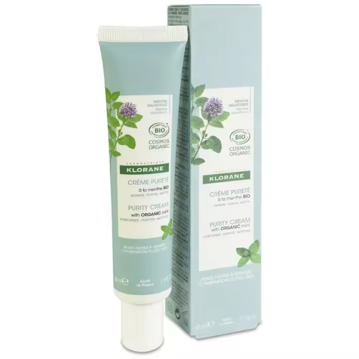 Klorane Crema Purificante A La Menta Acuática Bio, 40 Ml - 1