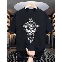 Camiseta De Verano Para Hombre Estilo Casual Vintage Con Estampado Vikingo Manga Corta Top Ligero Para Primavera Y Verano - details 9