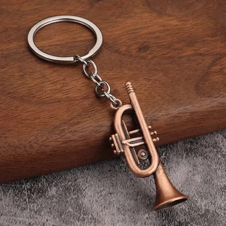 Llavero Mini Retro De Instrumento Musical Metal Para Hombres Y Mujeres Pequeño Regalo Musical Colgante De Llavero - 1