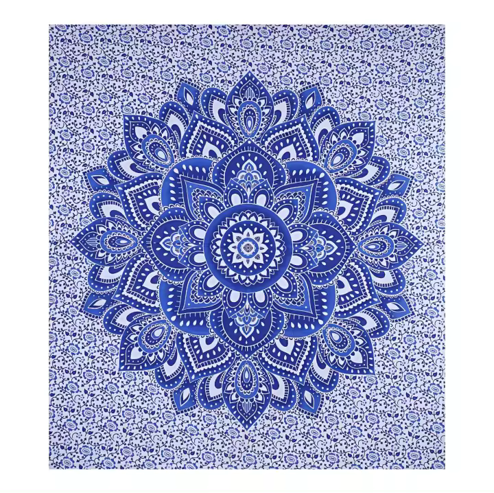 Printex-Tapiz with Estilo de Mandala Indio-220x240 cm- Pareo Manta Picnic,Yoga, Antiarena, Multiusos, Decoracion Cocina, Toalla de Playa - 1