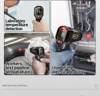 ANENG TH203 Termómetro Infrarrojo Industrial Inteligente Pantalla VA Color Inverso Medición De Temperatura -50~600℃ Herramienta De Prueba - details 3