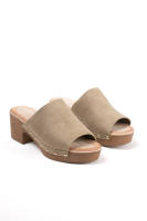 Lyla Wang Sandalias mujer mules con tacón alto y plataforma efecto madera con tachas y plantilla acolchada - details 14