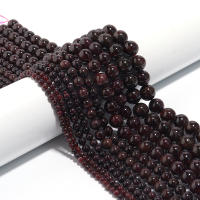 Piedras Gemas Naturales Rubí Rojo Oscuro Redondas Para Creación De Joyería Pulseras Collares Accesorios DIY 4/6/8/10/12mm - details 2
