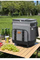 Bolsa de hielo con carrito de nuevo estilo, bolsa de picnic para exteriores, refrigerador para automóvil, bolsa de aislamiento para remolcador de gran capacidad, caja de aislamiento - details 17
