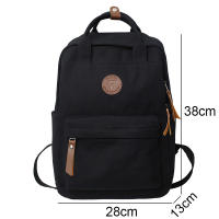 Mochila De Lona Retro Para Hombres Y Mujeres Estudiante Viaje Viaje De Negocios Mochila De Computadora Estilo Vintage Unisex - details 1