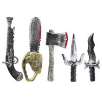 Juguete De Cadena De Madera Con Manchas De Sangre Para Halloween Propiedad De Terror Para Disfraz O Juego De Zapatero En Fiesta De Zombis Casa De Muñecos De Halloween - details 0