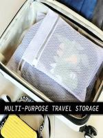 Bolsa De Lavado Para Delicados De Malla Híbrida Blanca Duradera Y Reutilizable Organizador De Ropa Para Lavandería - details 12