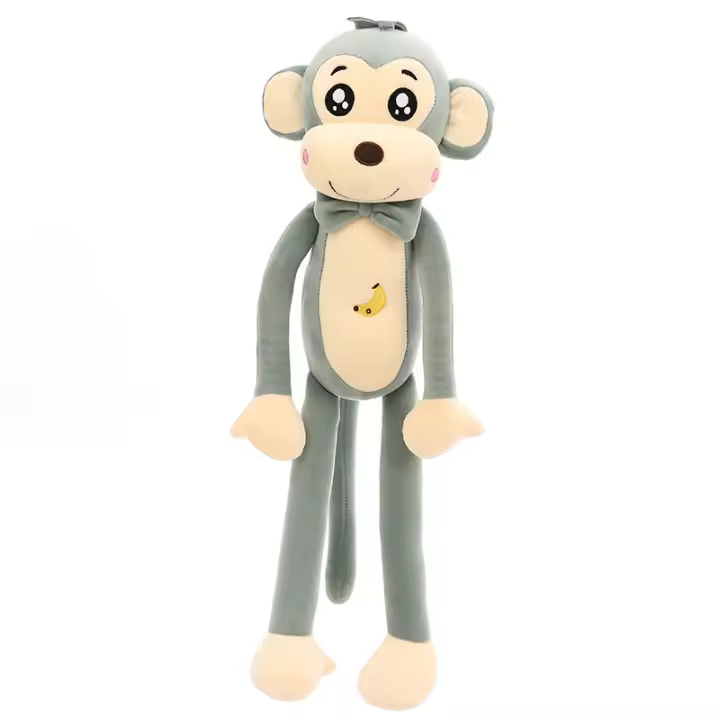 Muñeco De Peluche Creativo Y Lindo De Mono Con Brazos Y Piernas Largas Juguete Para Bebés Almohada De Confort Para Dormir Regalo De Cumpleaños O Navidad - 1