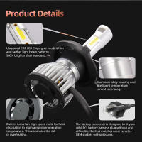 Bombillas De Luz LED Para Coche H7 H4 H11 H13 9005 9006 9007 6000K Brillantes 20000LM Universal 12V Auto Lámparas - details 2