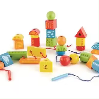 Juego de Formas de madera para Enlazar Hape - 1