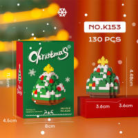 Mini Bloques De Construcción Navideñas Con SANTA CLAUS MUÑECO DE NIEVE CIervo Y Árbol Para Decoración De Navidad Juguete De Puzzle Para Niños Regalos De Xmas - details 10