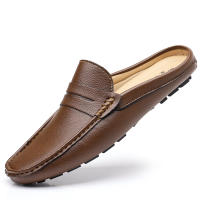 Zapatos Casuales De Verano Para Hombre YRZL Mocasines De Cuero Hechos a Mano Moda Driving Pantuflas De Conducción Slip on Loafers Para Exteriores - details 12